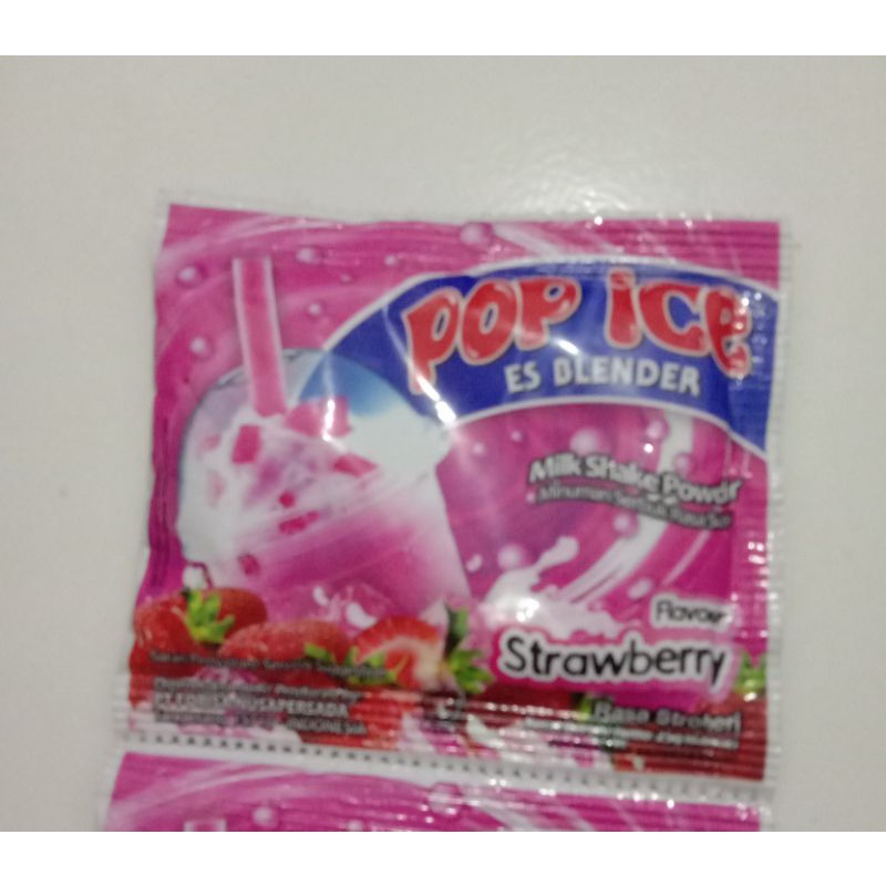 

Pop ice blender minuman instan beraneka rasa satuan netto 25 gram