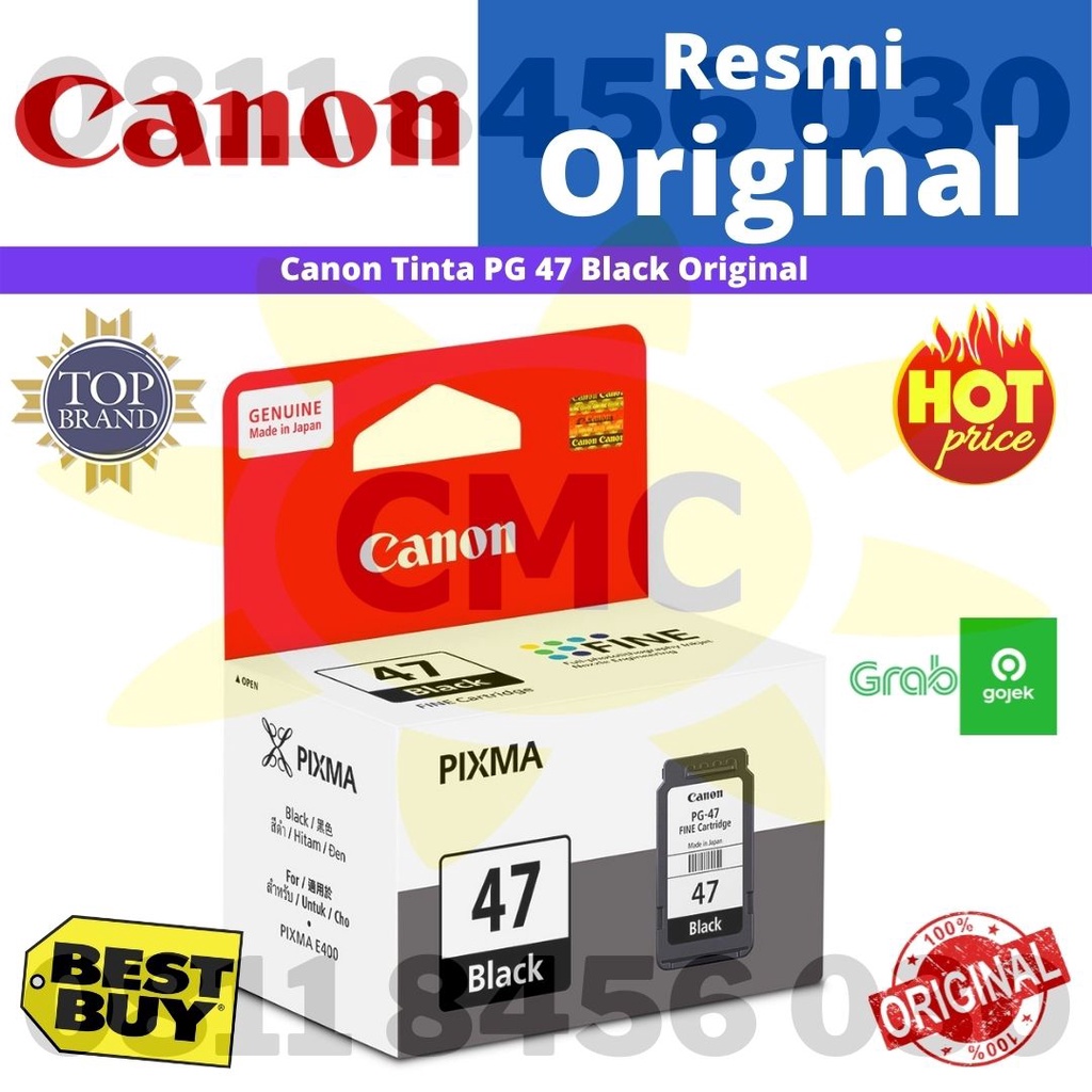 TINTA CANON PG47 PG 47 Black Original