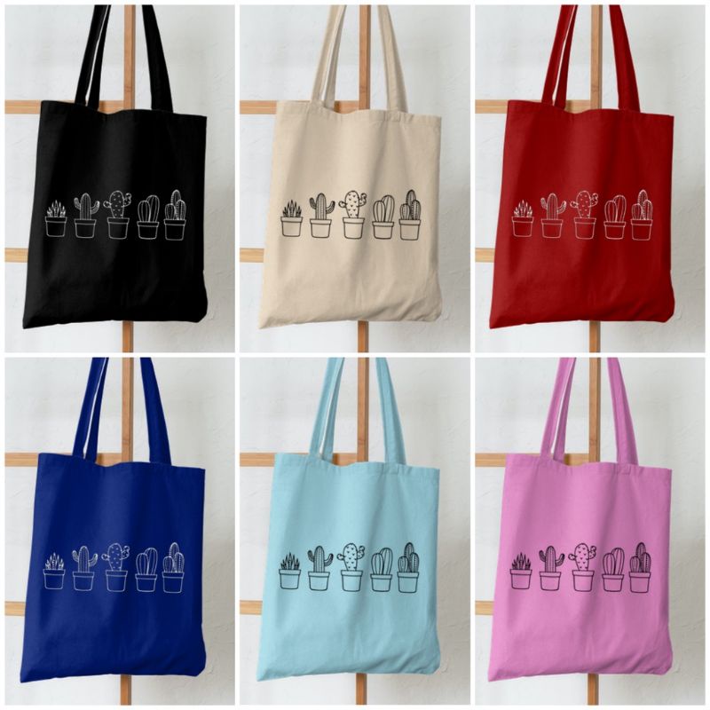 TOTE BAG / TOTE BAG RESLETING / TOTE BAG KAKTUS