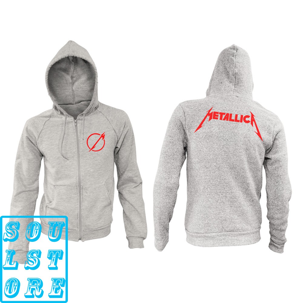 metallica zipper hoodie