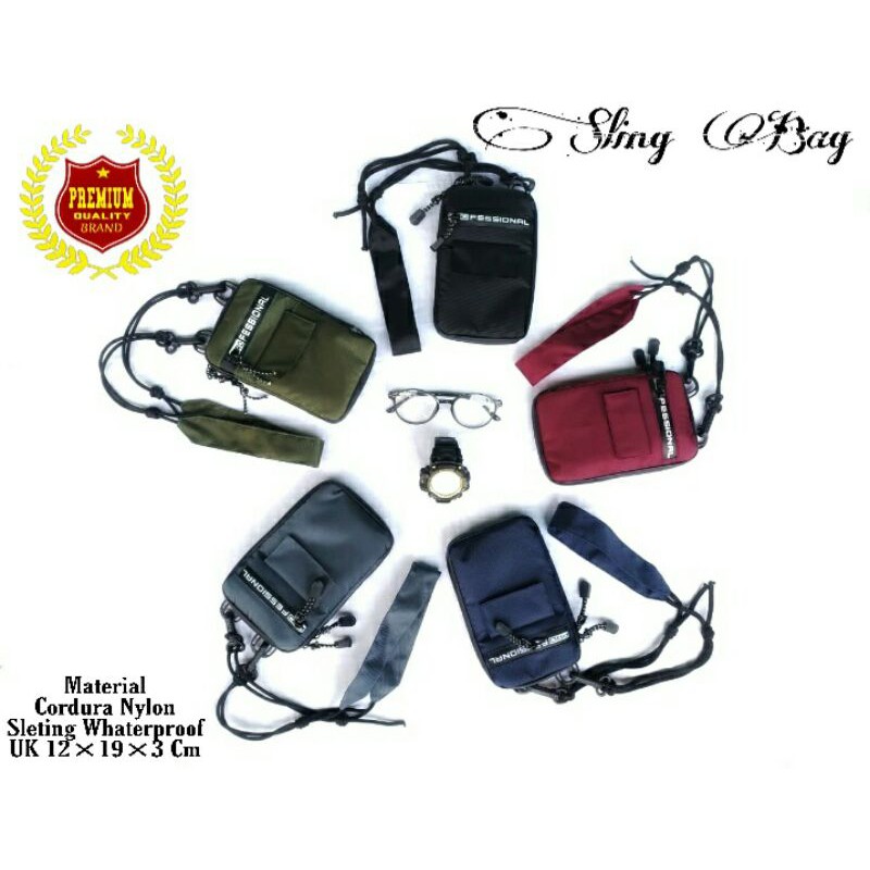 SLING BAG MINI TAS SELEMPANG MINI DOMPET PRIA TAS HP TAS KECIL KEREN