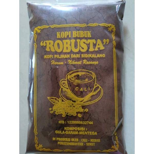 

Kopi Robusta Bubuk Hitam/ Kopi Original Robusta/ Asli Murni Sidikalang @ 250gr