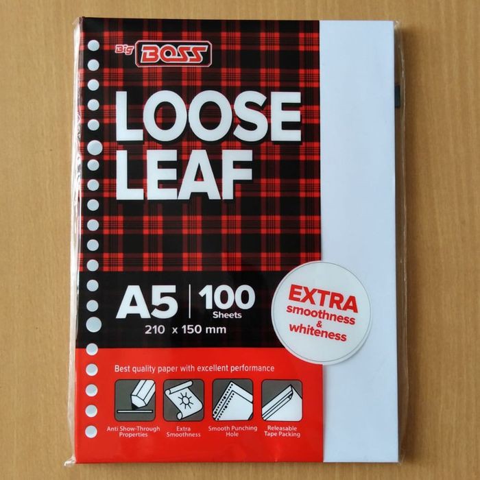 

Loose Leaf Big Boss A5 Polos isi 100 lembar