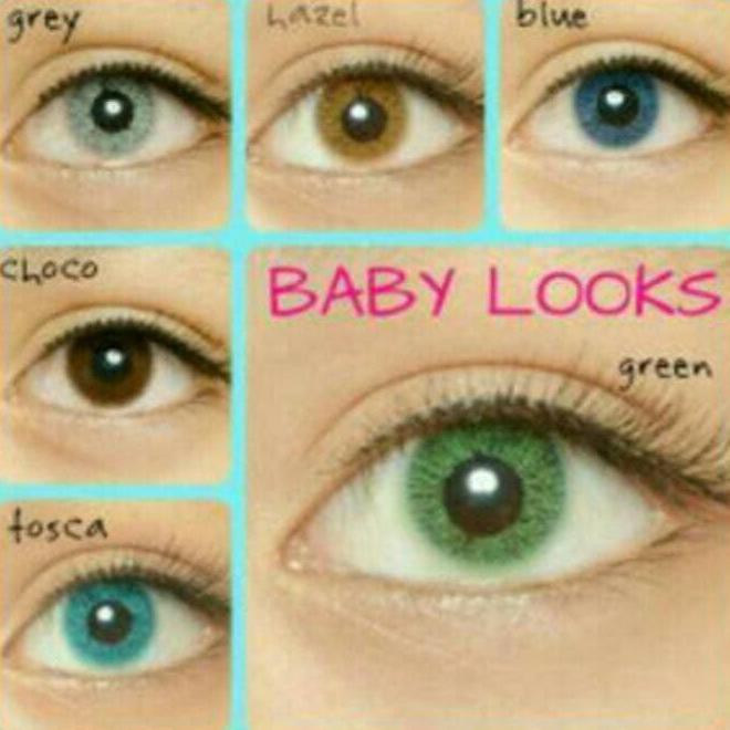 Softlens Baby Looks / Soflens Baby Looks - Blue Normal Item Baru