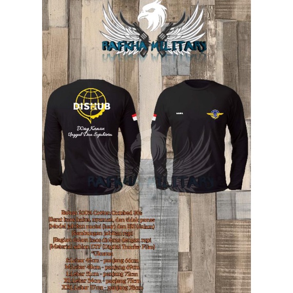 kaos dishub/ kaos lengan panjang dishub/ T-Shirt dishub