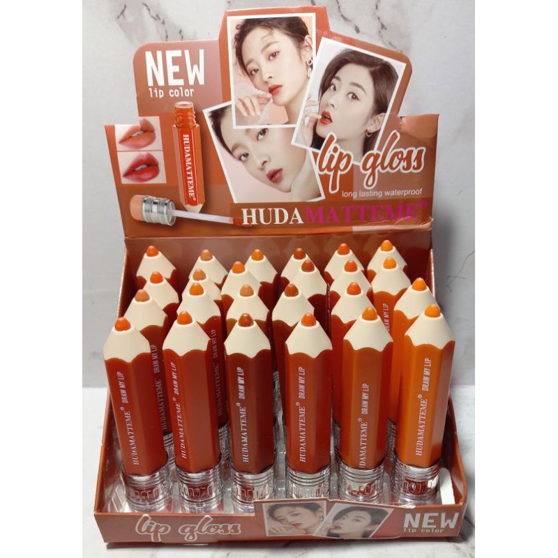 [PERBOX] LIP GLOSS HUDA MATTEME WATERPROOF NO.Y-2250