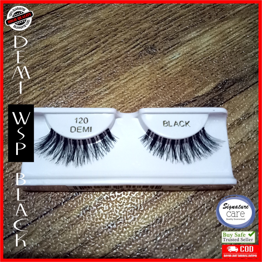 Bulu mata palsu False Eyelash WSP DEMI BLACK  Bulumata Lembut Ringan Nyaman Premium KUALITAS Export