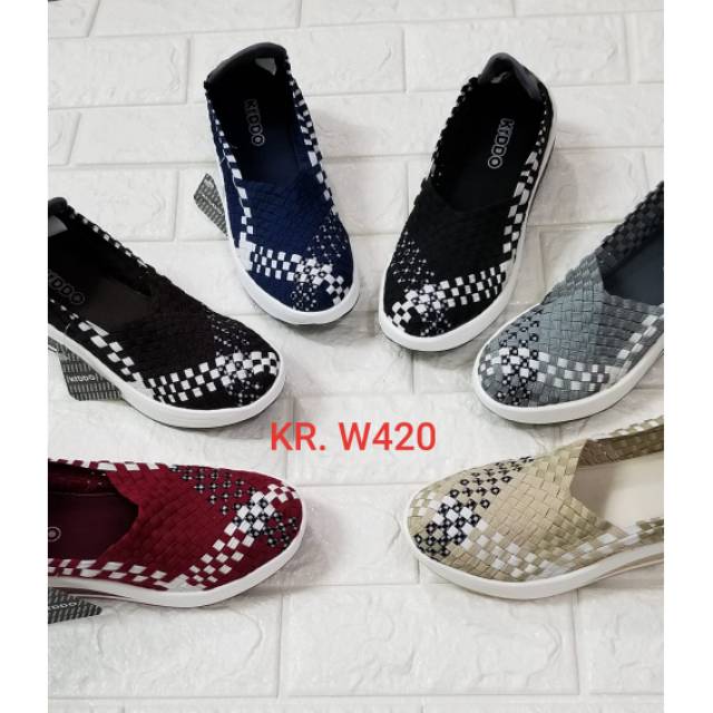 Sepatu anyaman kiddo/ sepatu rajut kiddo wedge original  KR W420