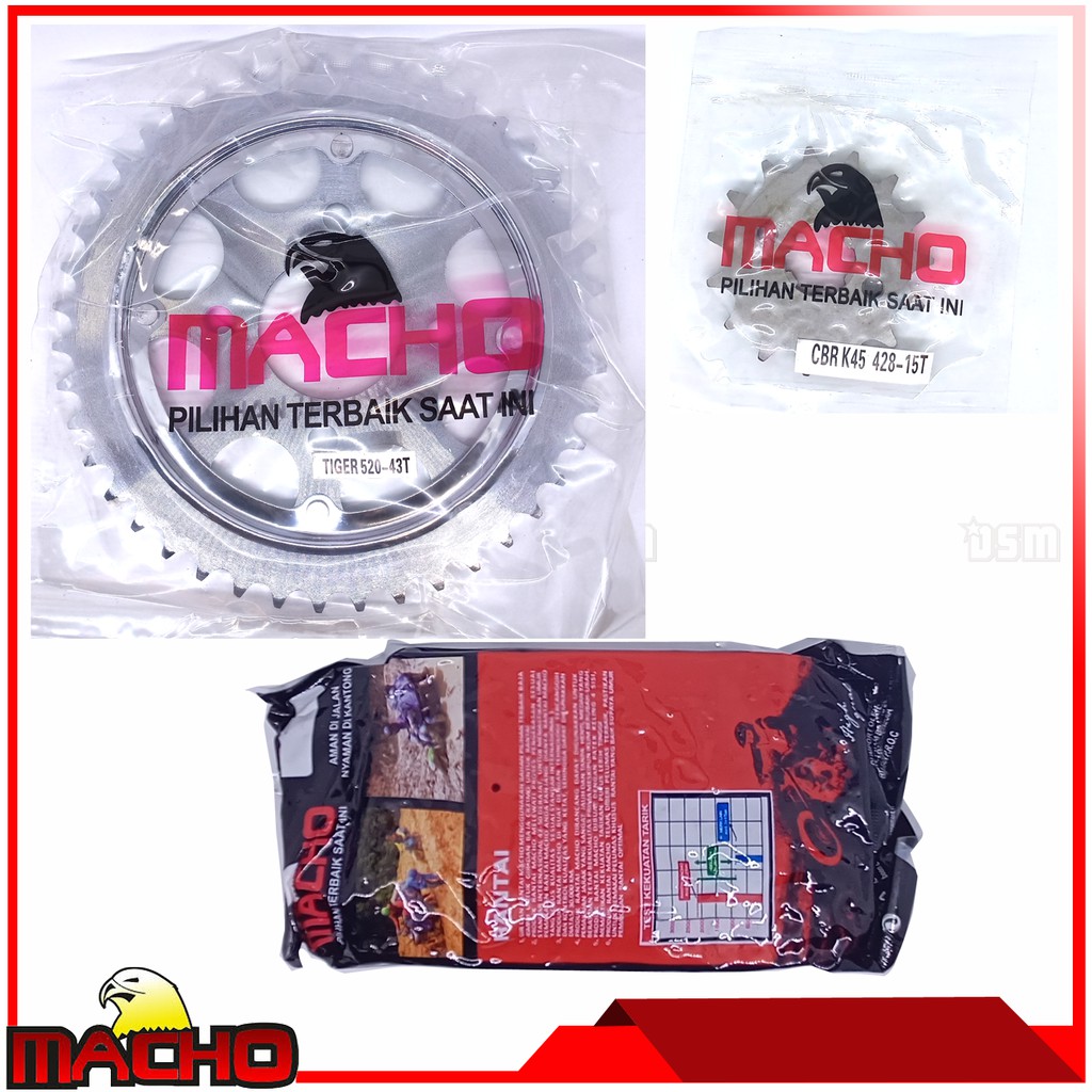 Macho Gear Set / GIr Paket Honda Tiger / Spare Part Motor / DSM