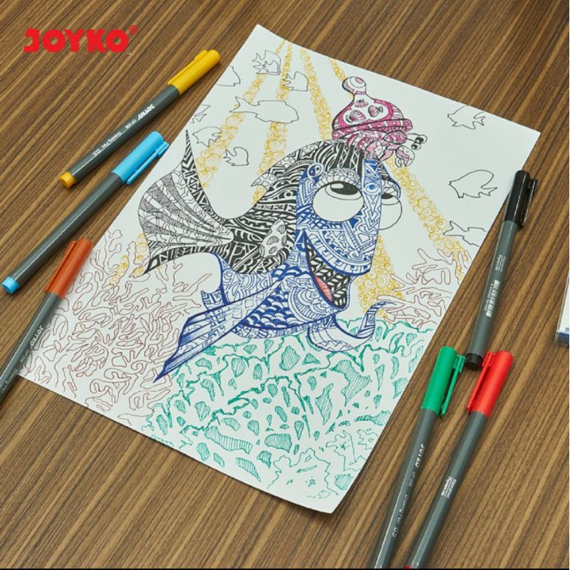 

Drawing Pen Pena Gambar Joyko Dp-298S-059C 1 Set 9 Warna