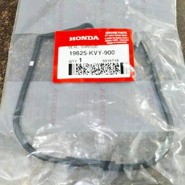 Seal Shroud Karet Sil Paking Tutup Kipas Magnet Mesin Beat Spacy Karbu Ori AHM 19625KVY900