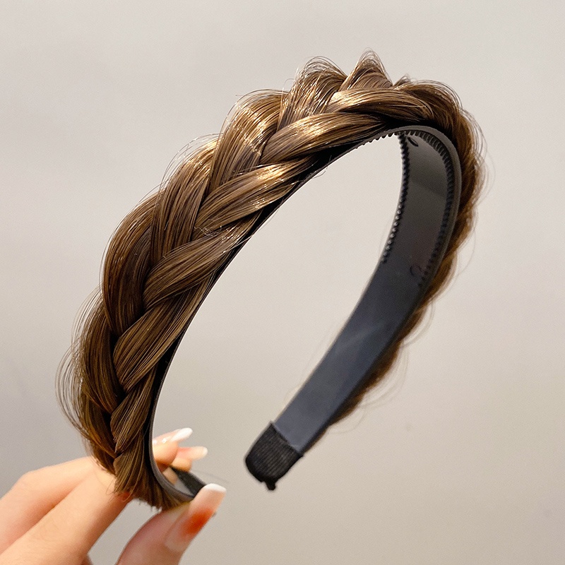 2022 Bando Rambut Wanita Desain Kepang + Gigi Gaya Korea Anti slip Untuk Hadiah