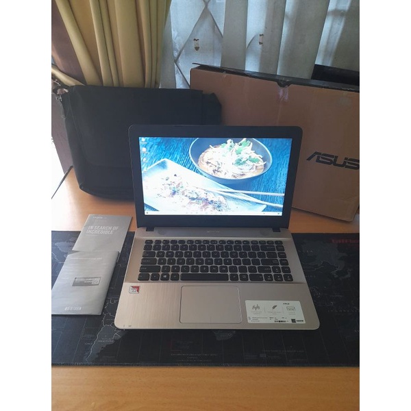 Asus X441B X441BA 99% Super Like New Garansi Resmi Asus Panjang Windows Ori Fullset - Laptop Second 