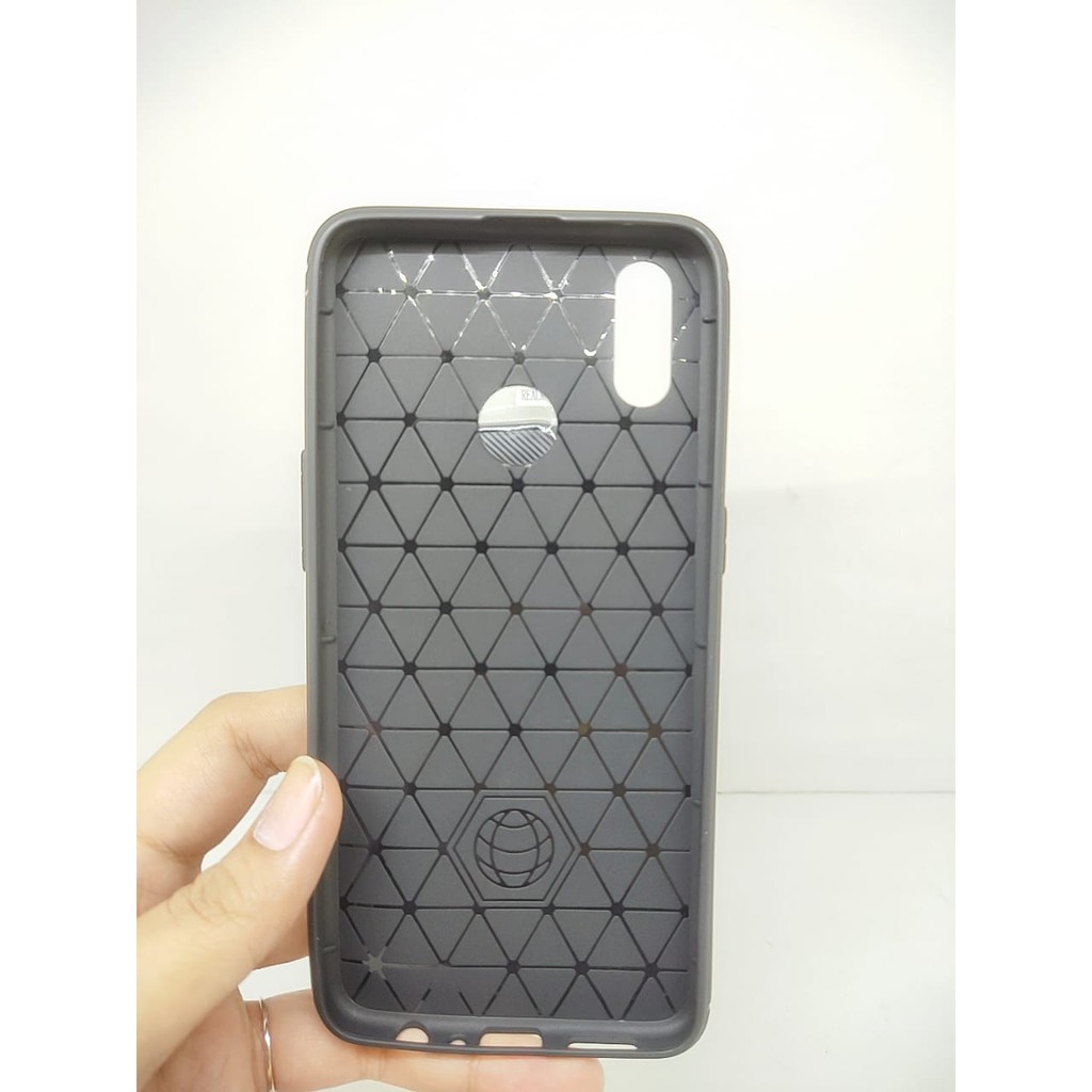 Case Slim Fit Carbon Realme 3 Pro RMX1851 6.3 inchi Softshell Fiber Multi Carbon