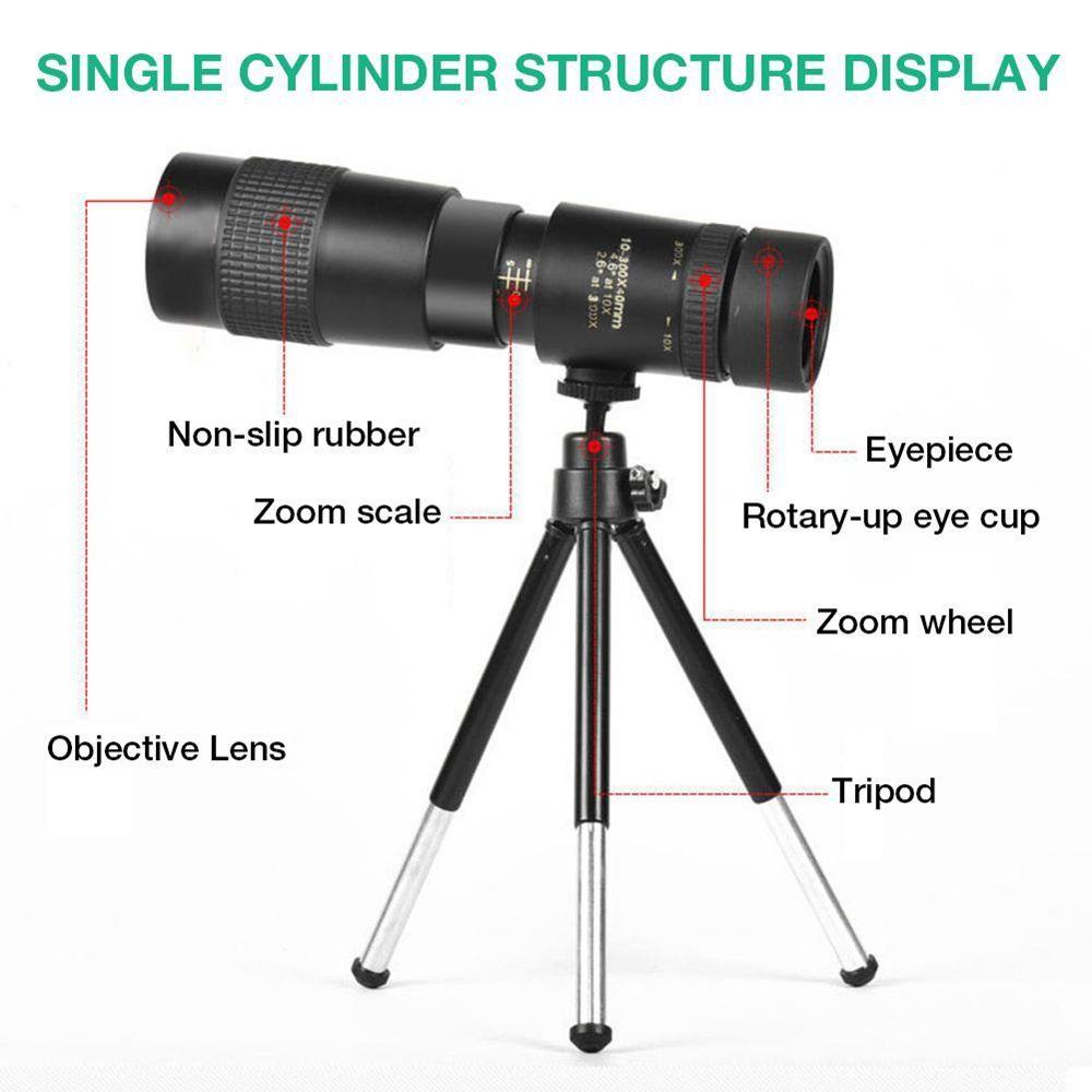 Teleskop Agustina Profesional Adjustable HD Penglihatan Malam Yang Ampuh Mendaki Aksesoris Super Zoom Bermata