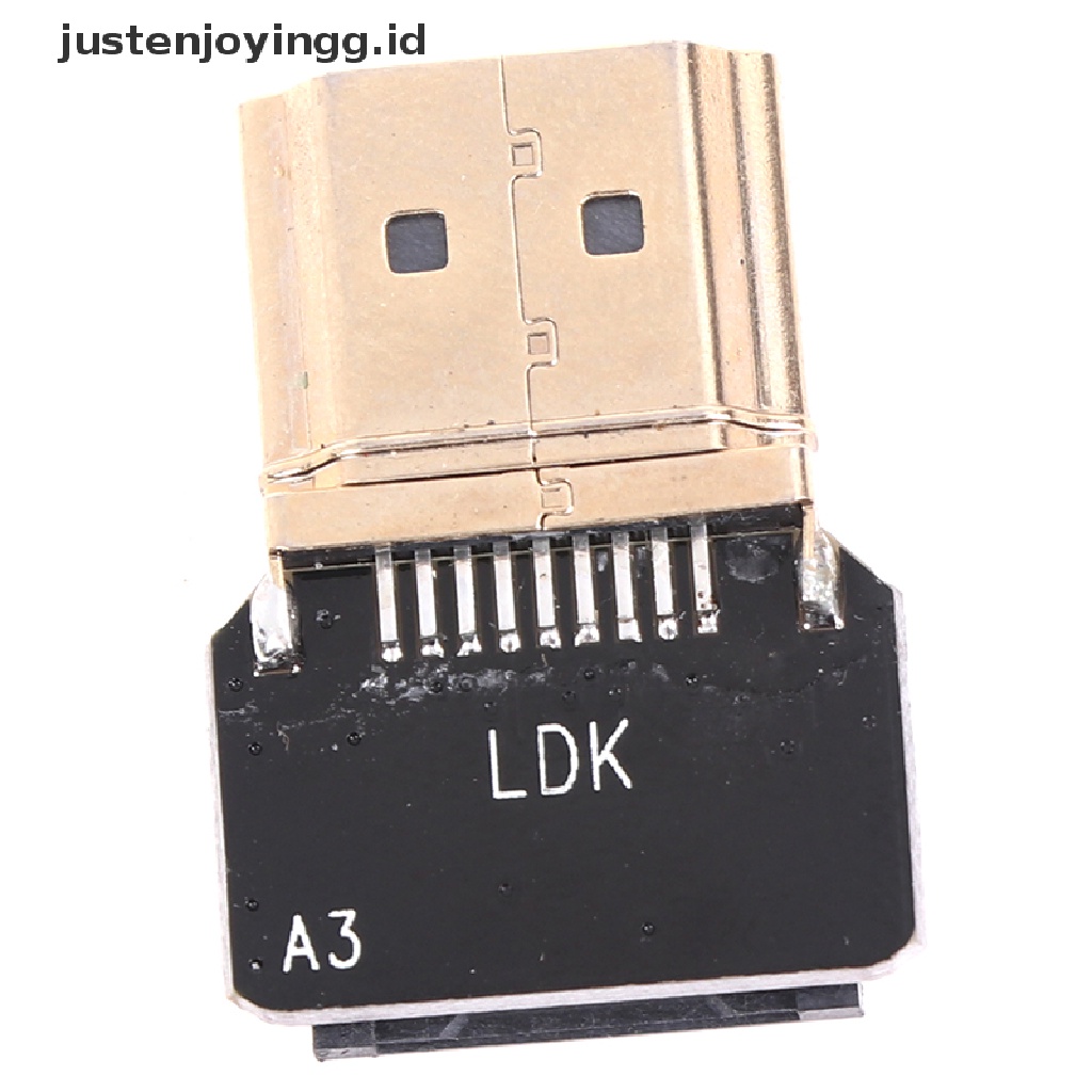 // justenjoyingg.id // FPV Micro Mini HDMI Angled Adapter Male Female Connector FPC Flat Cable ~