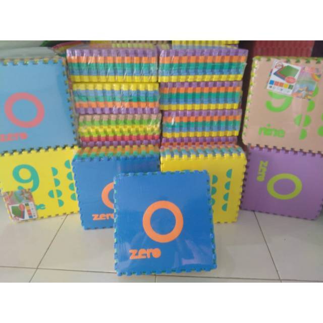 Matras Alas Bermain anak #matras puzzle angka bergambar