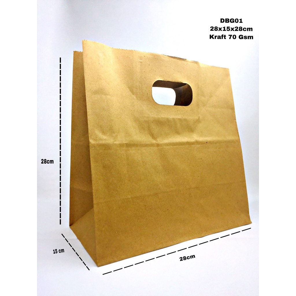 Tas Belanja Paper Bag Shopping Bag (DBG1-Size-28x15x28 Cm)