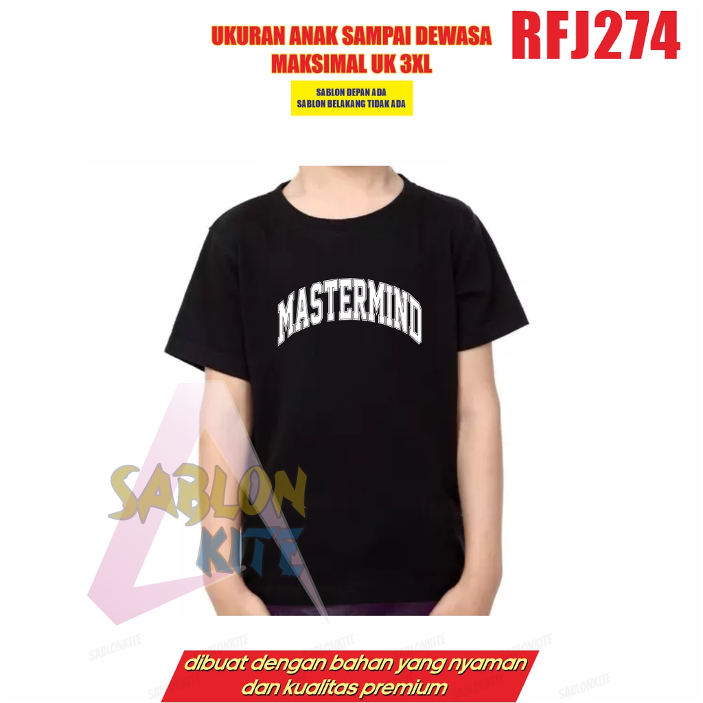 MURAH!!! KAOS SUGA SG MASTERMINE RFJ274 UNISEX