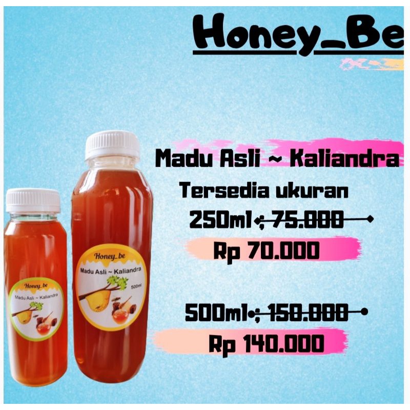 

MaduAsli KALIANDRA 250ml maduaslibungakaliandra " Honey_Be