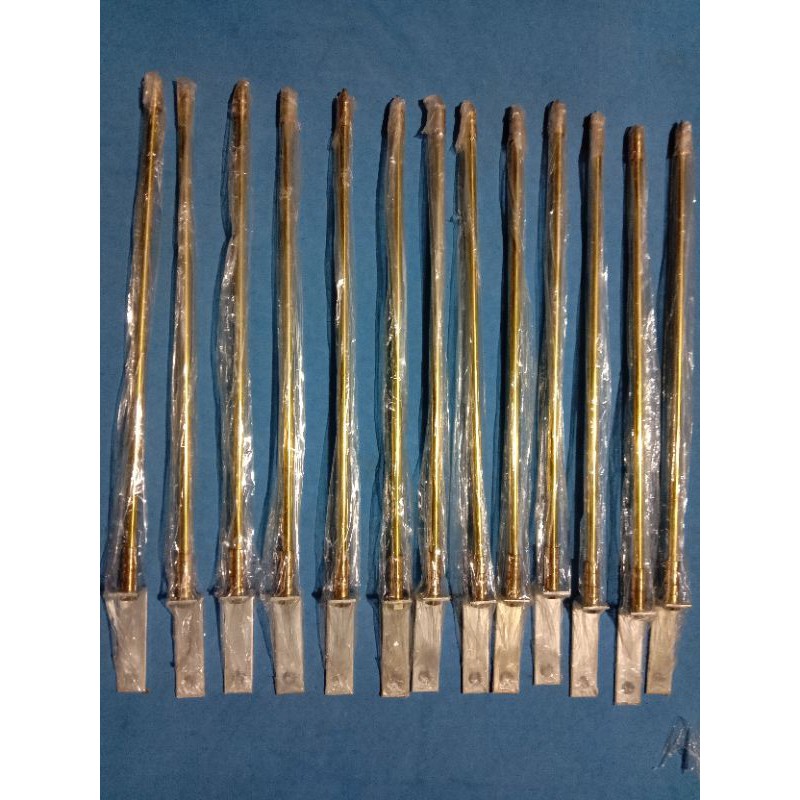 Tiang /cagak bendera sepeda onthel bahan kuningan asli bukan crom