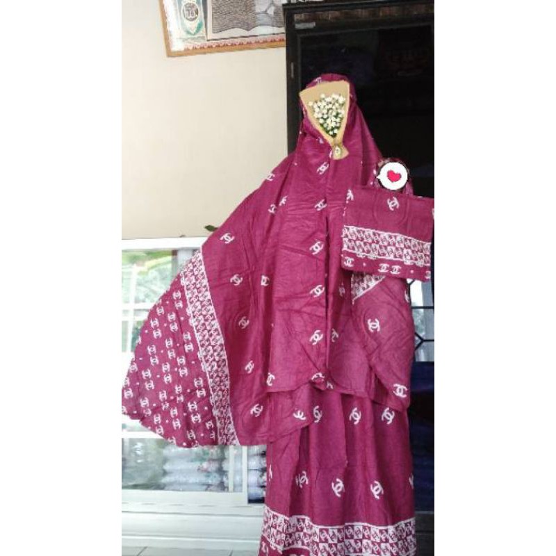 mukena Dewasa potongan rukuh pedotan bahan rayon