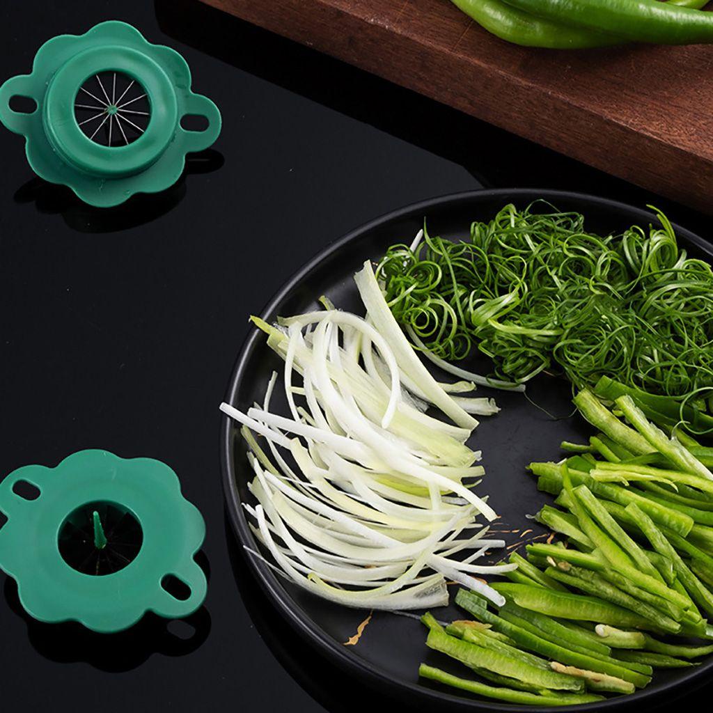 REBUY Green Onion Slicer Kreatif Multifungsi Kawat Bawang Hijau Gadget Dapur Speedy Safe Parutan Sayur