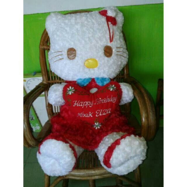 Boneka Hello kitty jumbo free ukir nama