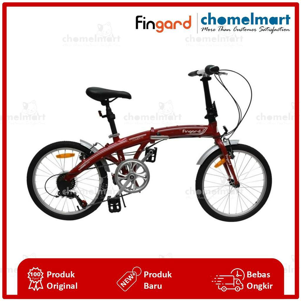 Fingard Sepeda Lipat Commute 20 Inci – Merah 10206694