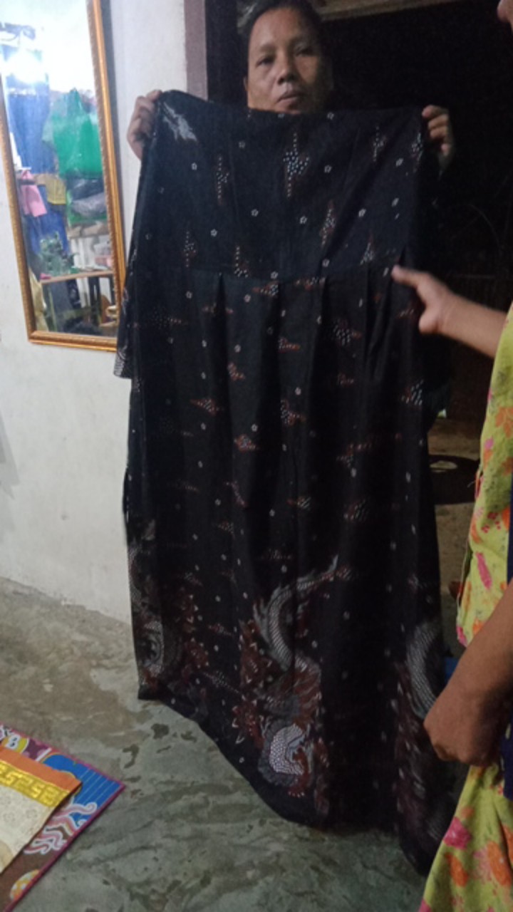 Gamis Batik Manggar, Padi,sekar,cantik,kubis,kipas,daun,kupu