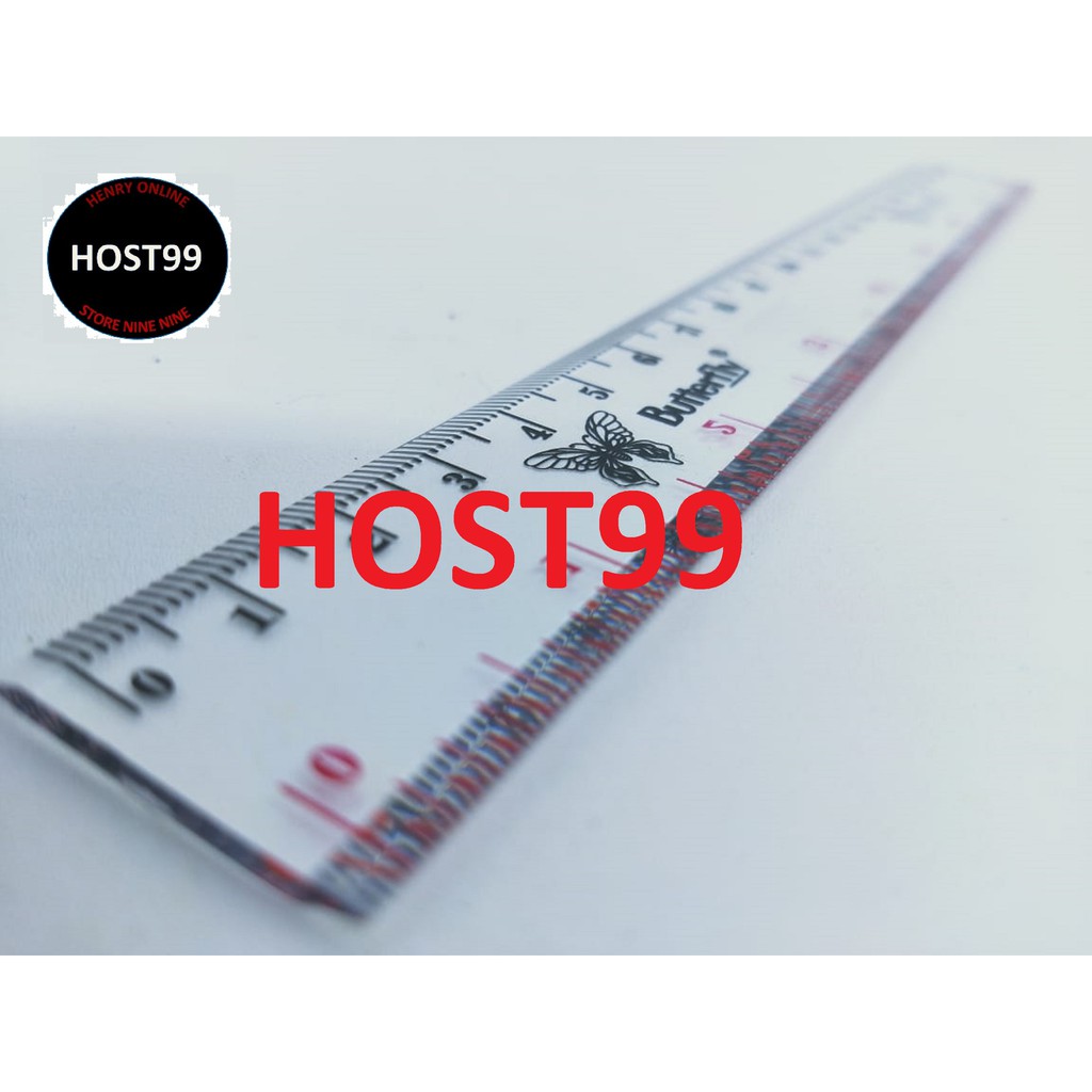 

PENGGARIS 20 CM MIKA AKRILIK PLASTIK RULER ACRYLIC 20CM BUTTERFLY