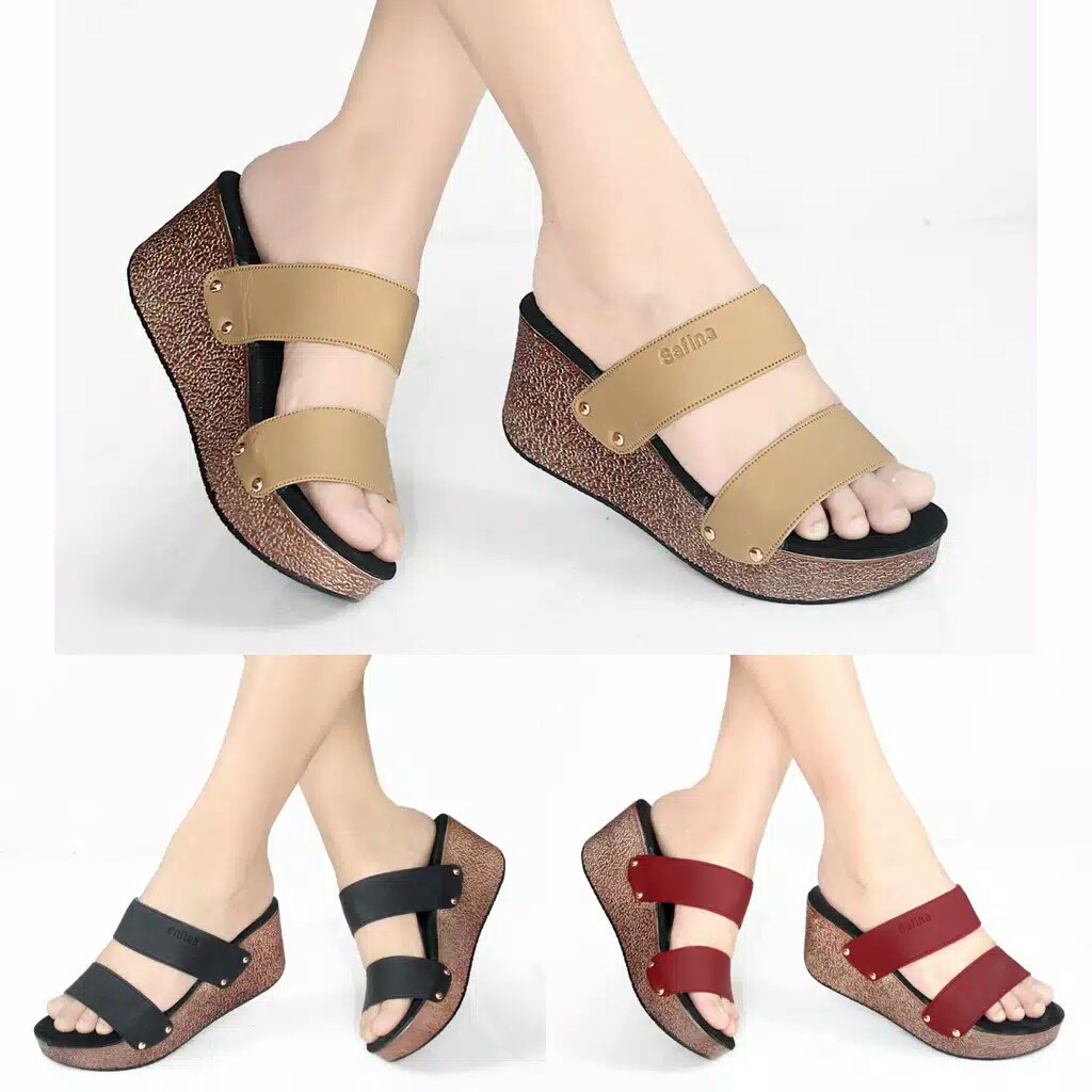 Gratis Ongkir Sandal Wedges Terbaru rizkiana_olshop