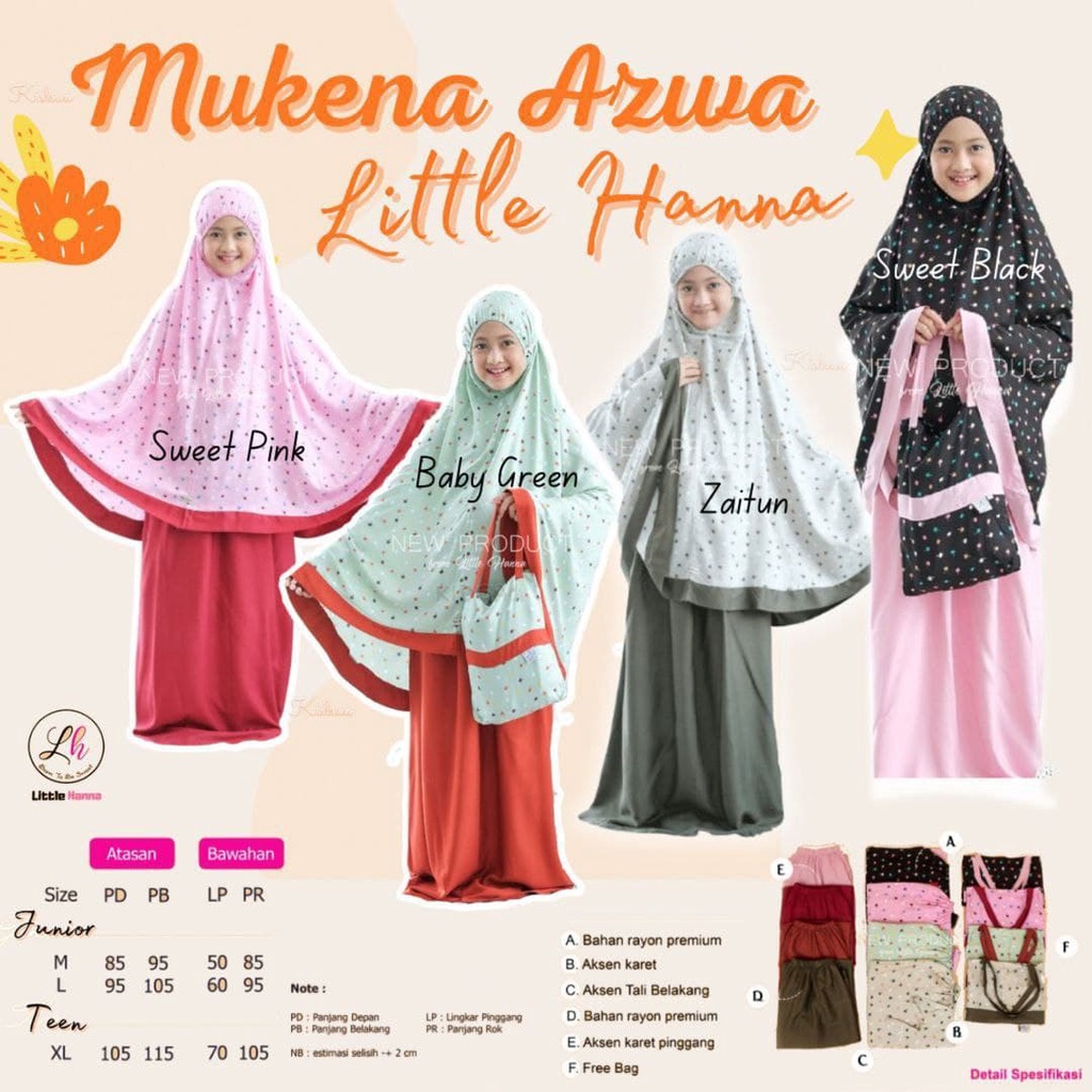 Mukena Azwa LIttle Hanna
