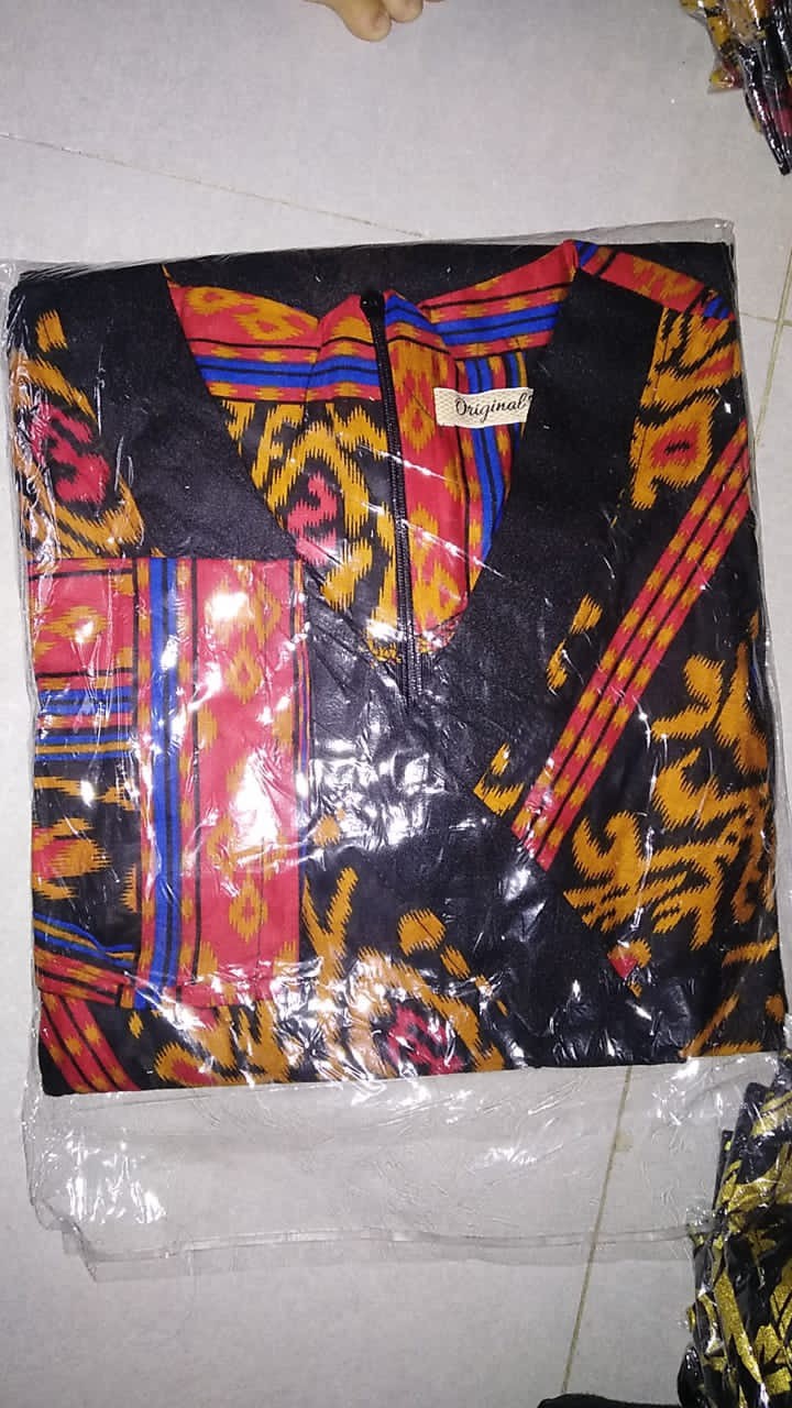 Kimono Gamis Panemorfi Wollfis Mix Batik Songket • Baju Gamis Syari Wanita • Gamis Batik Wanitaq