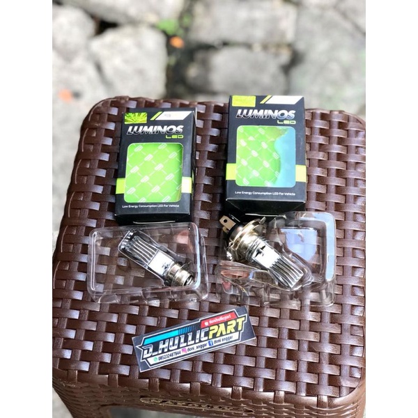 LAMPU DEPAN H4 LED NYALA PUTIH TERANG PNP SEMUA MOTOR tipe H4 & H2