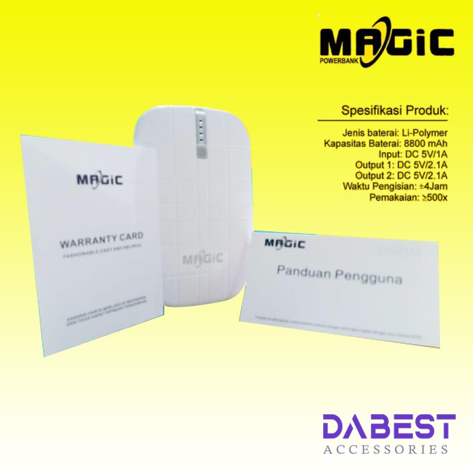 ORIGINAL POWERBANK MAGIC A4 8800MAH A4