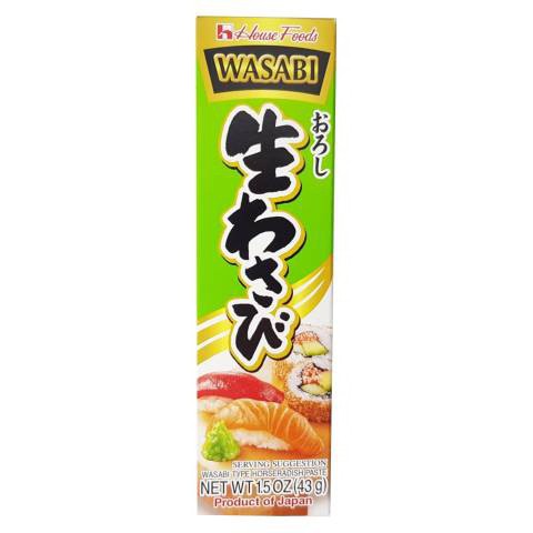 

House Foods Wasabi Pasta 43gr Neri Wasabi Paste in Tube Wasabi for Japanese Food