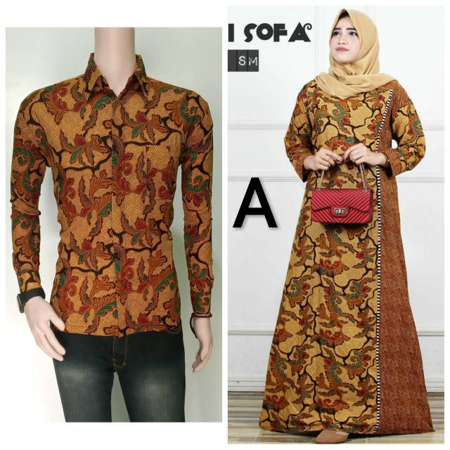 COUPLE BATIK MIRANDA COUPLE GAMIS MUAT SAMPAI ld 110 EXCLUSIVE TERBARU 08
