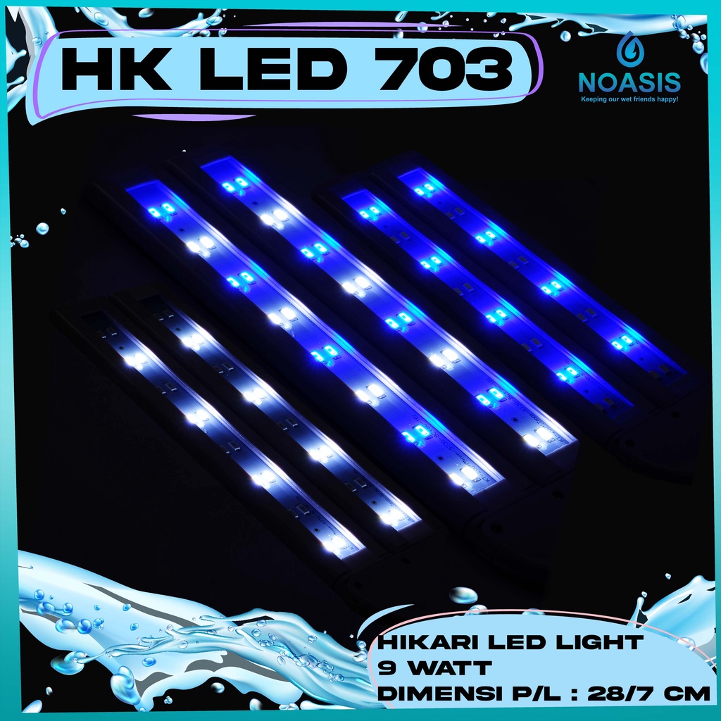 LAMPU LED HIKARI HK LED 703 UK 60CM 3 MODE AQUARIUM AQUASCAPE AKUARIUM