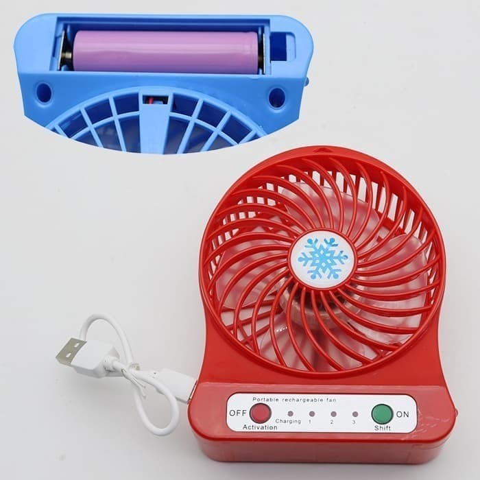 Kipas Angin Portable DUDUK Travel - Travelling Mini Fan USB Recharge