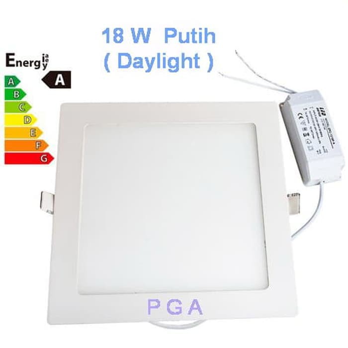 Jual Lampu Led Panel Kotak 18w Putih Daylight Downlight Tipis Kotak