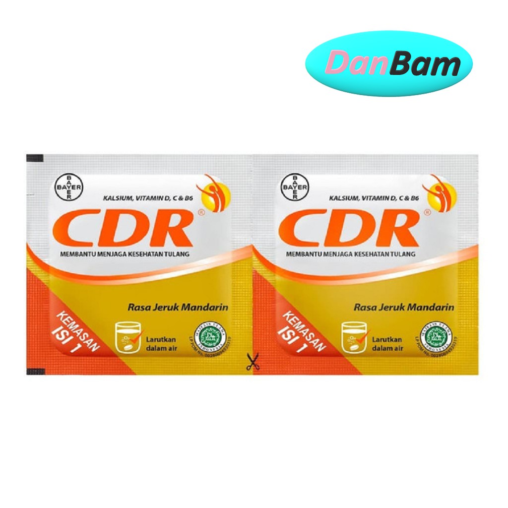 CDR Suplemen Kalsium Rasa Jeruk 2 Sachet