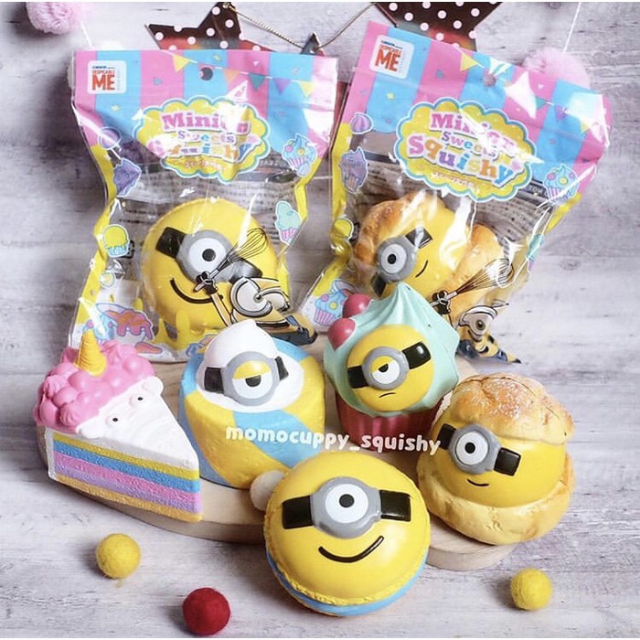 PROMO SQUISHY LICENSED minion sweet squishy by universal studio