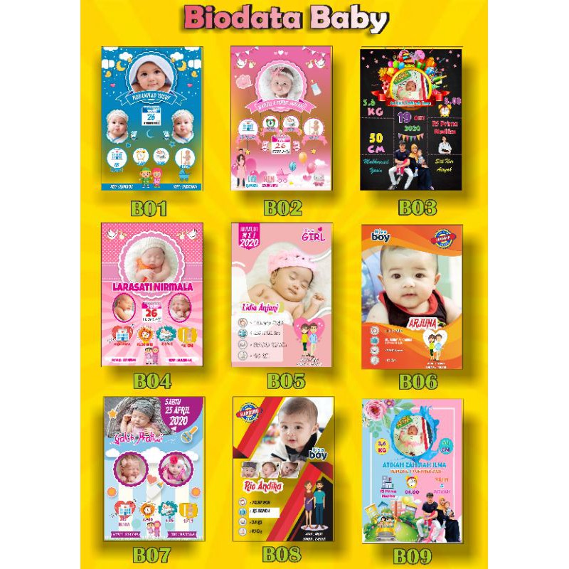 biodata kelahiran bayi