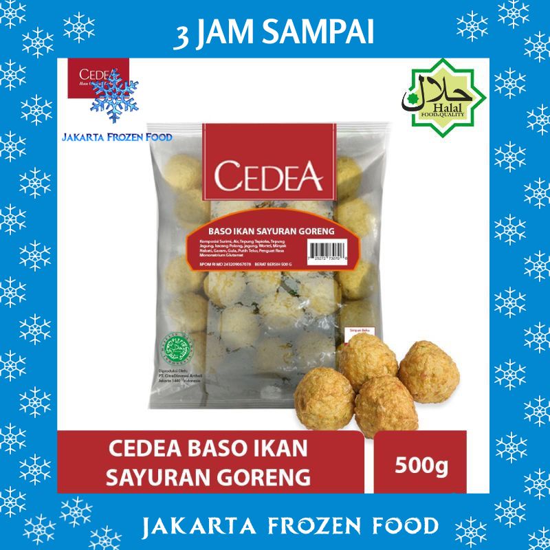 

CEDEA Baso Ikan Sayur Goreng 500gr Ikan Olahan Berkualitas Makanan Halal Enak Murah