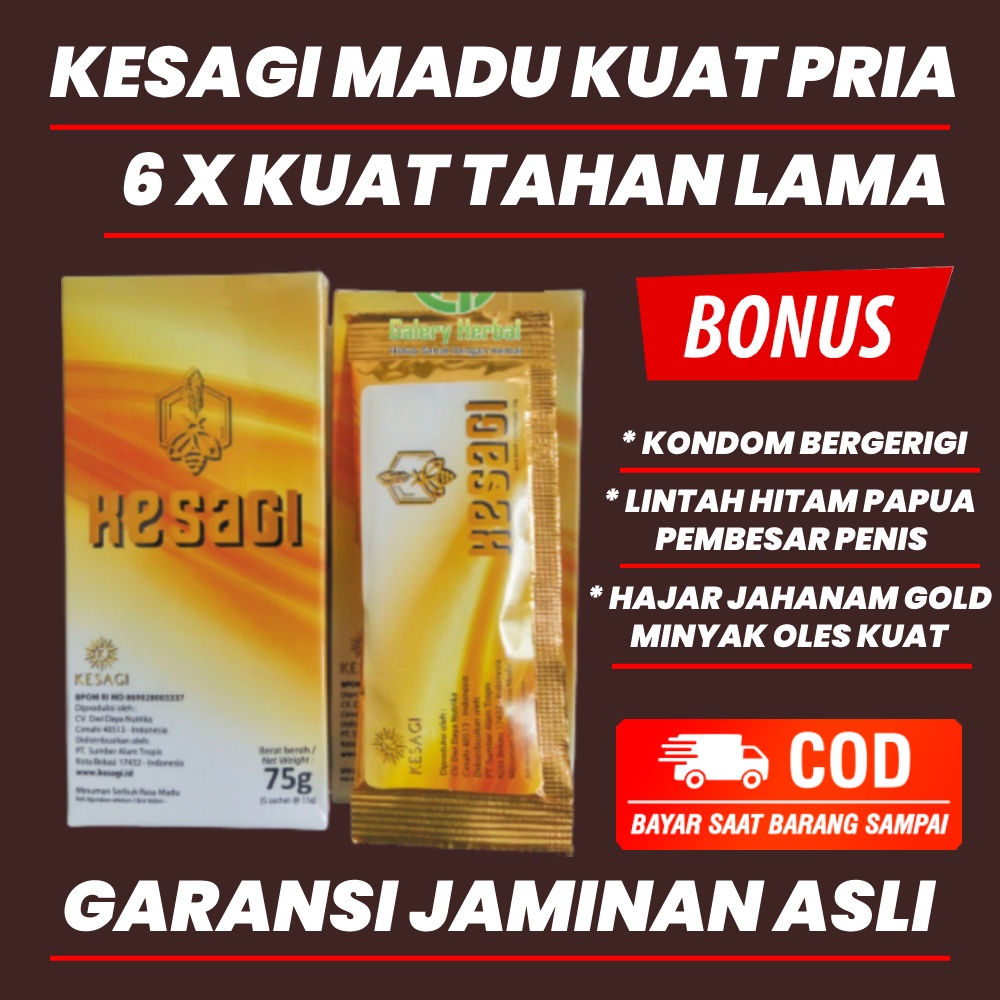 MADU KESAGI - SUPLEMEN STAMINA PRIA - OBAT HERBAL TAHAN LAMA / VITALITAS PRIA KUAT / PENAMBAH LIBIDO