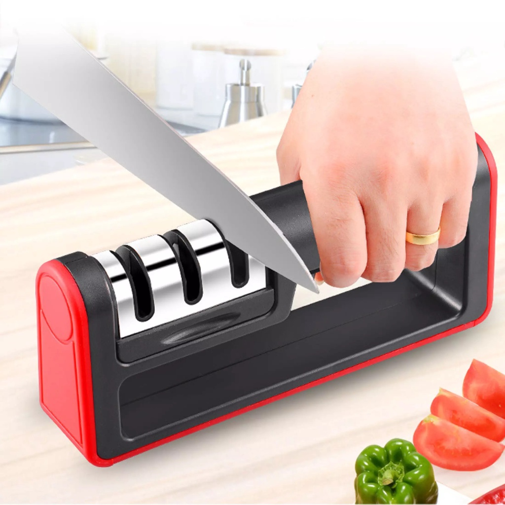 Alat Pengasah Asahan Pisau Dan Gunting Dapur Stainless Diamond Sharpening / Batu Asah Swifty Sharp S