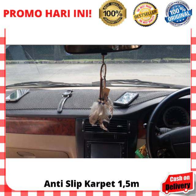 KARPET 1,5 METER ANTI SLIP Serbaguna Dash Mat Full Dashboard Mobil Non Slip Tatakan Meja Murah