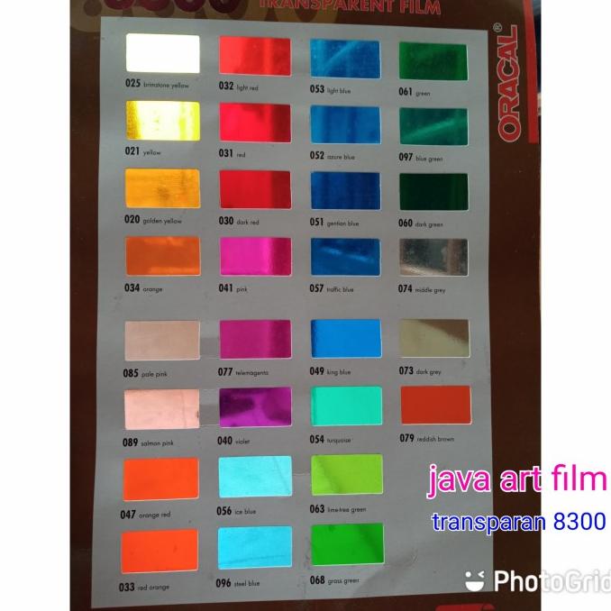 stiker oracal transparan 8300 Termurah