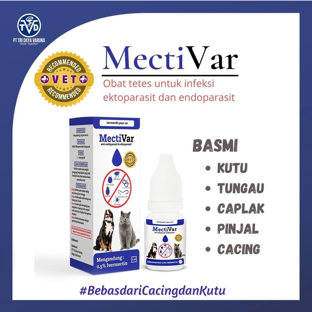 MECTIVAR OBAT KUTU KUCING / OBAT KUTU ANJING